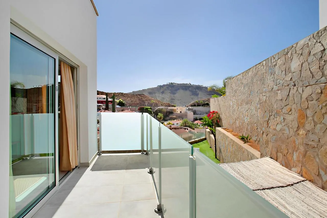 Dream Villa With Heated Pool, Rooftop & Ocean Views Mogán
