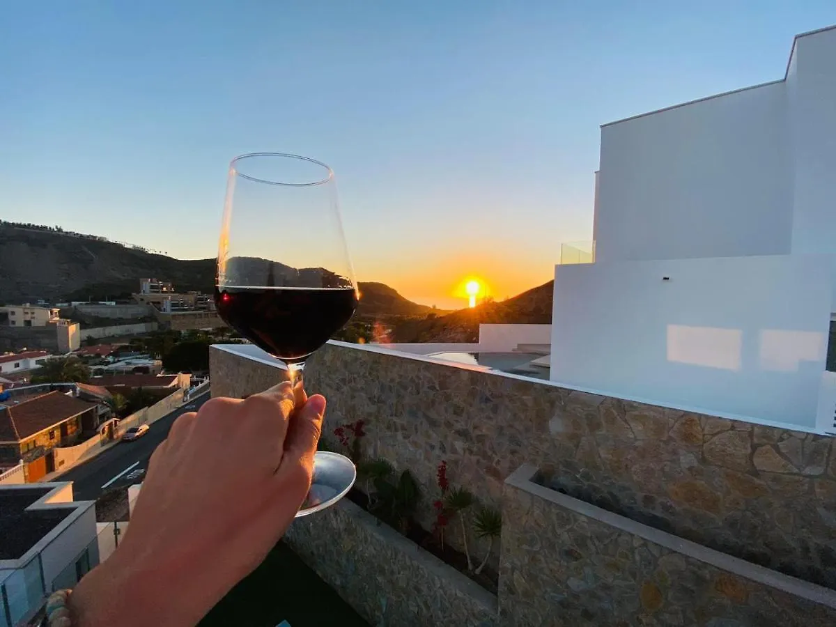 Dream Villa With Heated Pool, Rooftop & Ocean Views Mogan